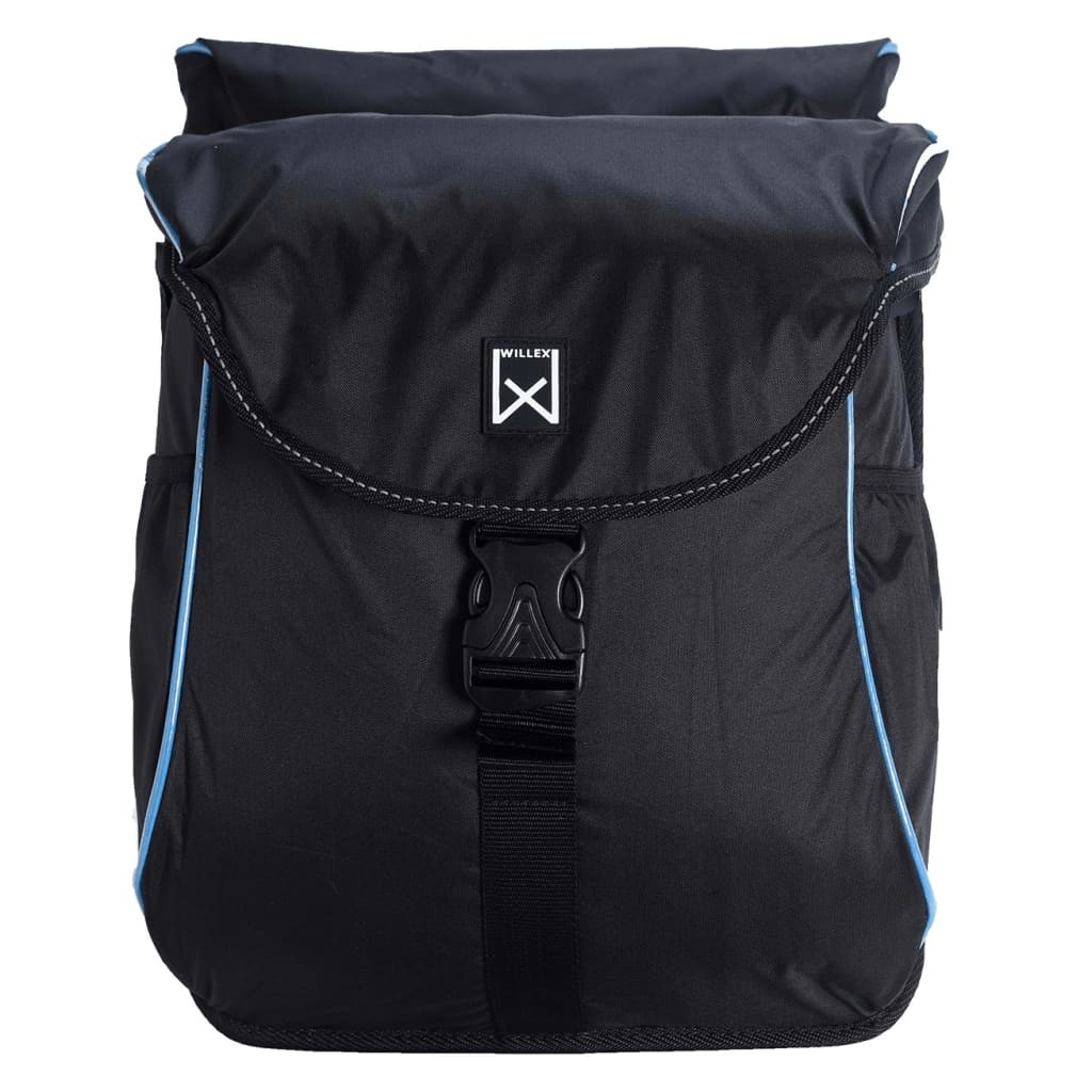 Willex Bicycle Panniers 300 Flexi 24 L Black and Blue